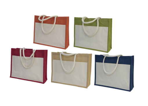 GM0047 Jute Bag with front pocket