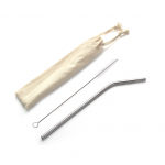 Buy 1pc Stainless Steel Bend Straw