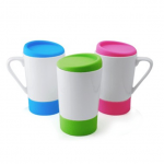 "Lightbox Aden Ceramic Mug with Silicon Lid"