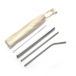 Buy 4pcs Stainless Steel Straw Set