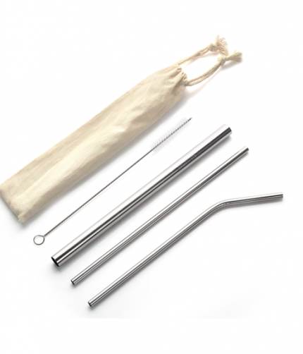 Buy 4pcs Stainless Steel Straw Set