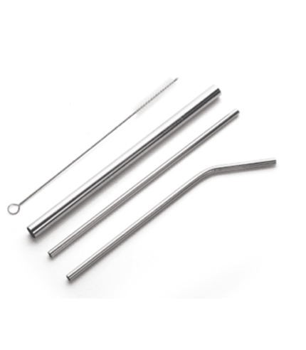 4pcs Stainless Steel Straw Set