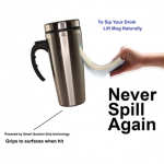 400ml Stainless Steel Suction Tumbler