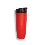 Red Lightbox Suction Tumbler with Strainer
