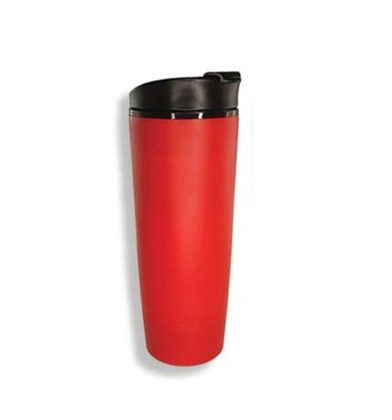Red Lightbox Suction Tumbler with Strainer