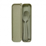 Green Wheat Straw Cutlery Set