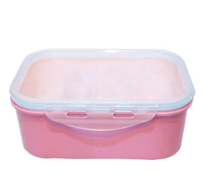 Pink PP Lunchbox With Spoon