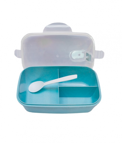 Powder Blue Divided Lunch Box