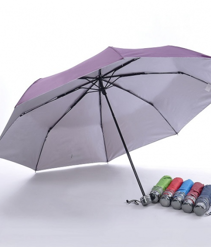 Buy 21″ 3 Fold UV Coated Umbrella