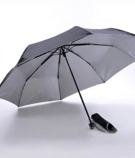 Black 21″ 3 Fold UV Coated Umbrella