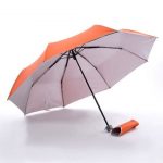 Orange 21″ 3 Fold UV Coated Umbrella
