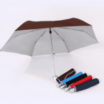 Brown 21″ 3 Fold Auto Open Close Umbrella