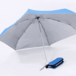 Light Blue 21″ 5 Fold EVA Casing Umbrella