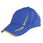 Blue with Yellow Baseball Polyester Cap