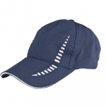 Light Blue with White Baseball Polyester Cap