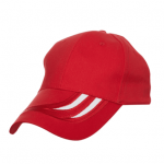 Red Panel Cotton Cap