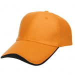 Orange with Black Dual Tone Polyester Cap