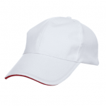 White Polyester Colour Trim Cap
