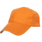 Orange Polyester Colour Trim Cap
