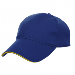 Navy Polyester Colour Trim Cap
