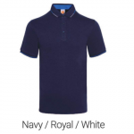 Navy Cotton Interlock Polo Shirt