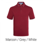 Maroon Cotton Interlock Polo Shirt