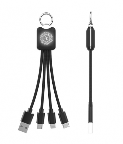 Fast Charging Cable With LED Logo