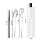 Stainless Steel Cutlery Set with Phone Holder