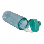Turquoise PC Water Bottle with Straw