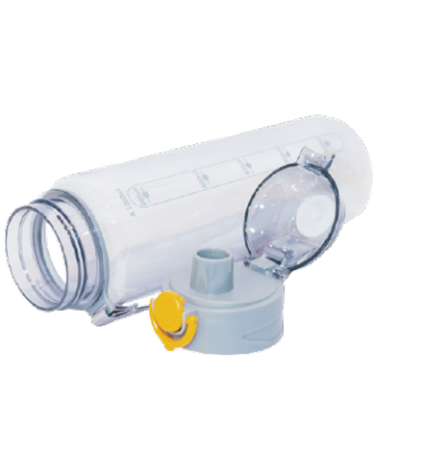 Grey 1000ml PC Bottle with Straw